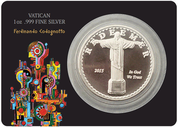 Vatican 1oz .999 Fine Silver Redeemer Coin